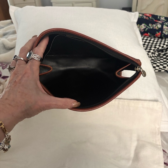 Fendi Classic Red, Brown and Black clutch - Picture 3 of 7